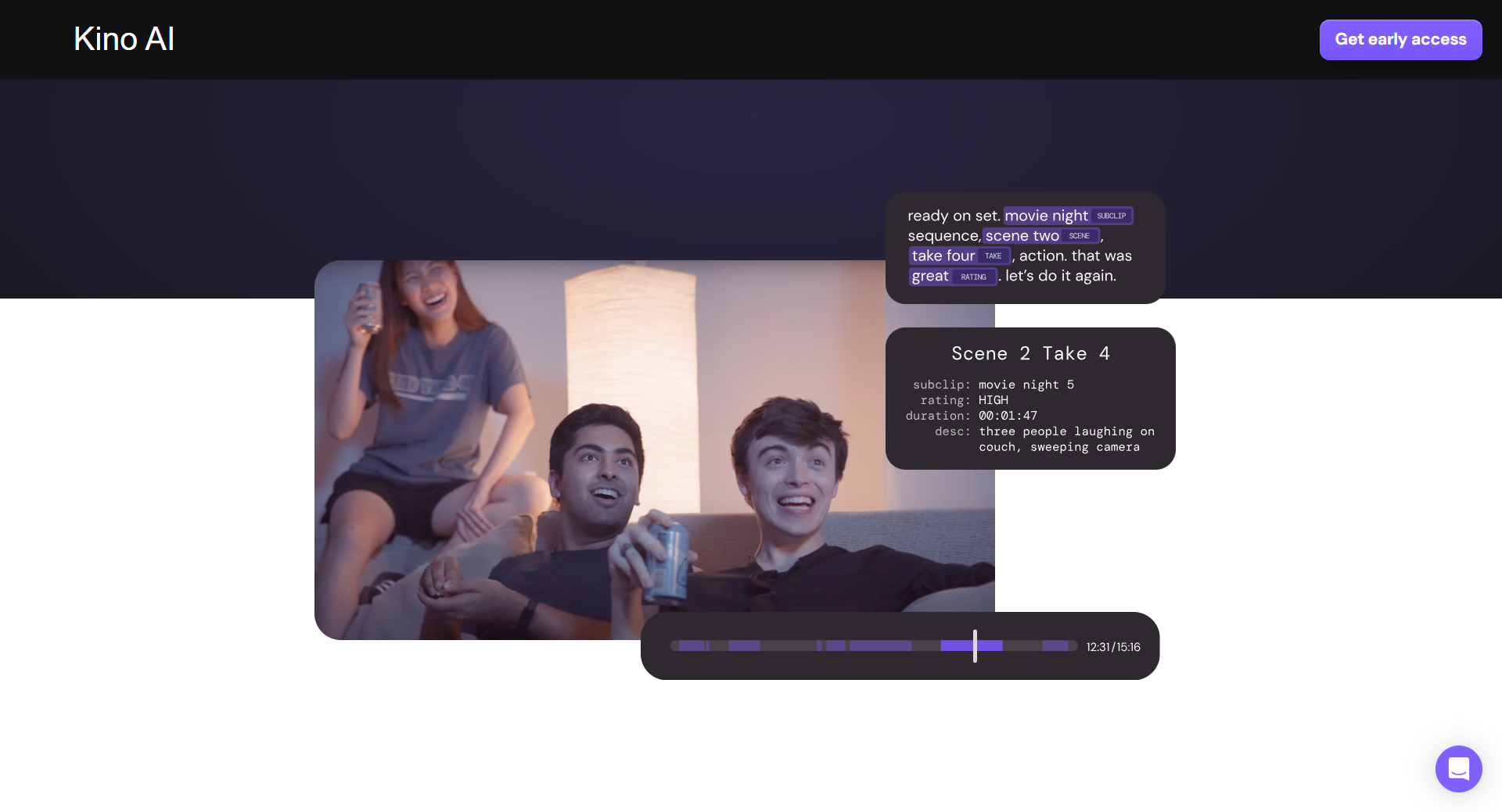 Kino AI: Videomaterial organisieren mit KI – OSKAR.TOOLS