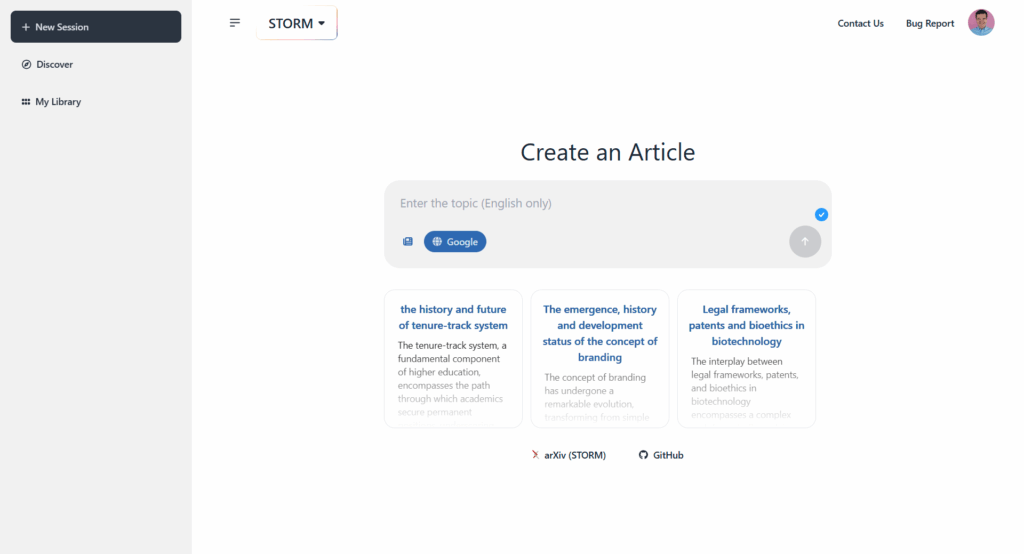 Screenshot STORM