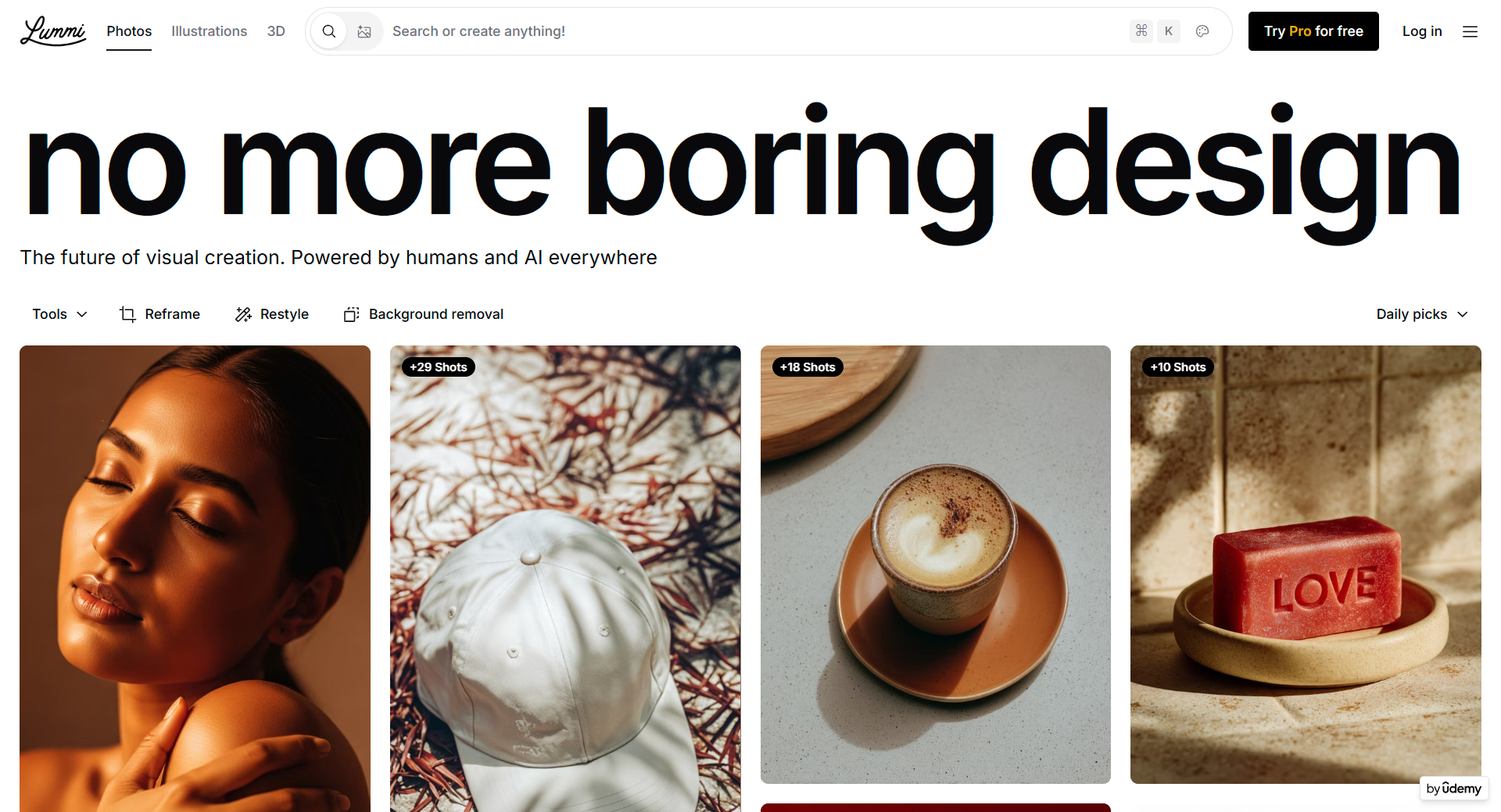 Lummi: Stockfotos powered by AI