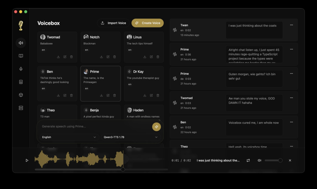 Screenshot Voicebox