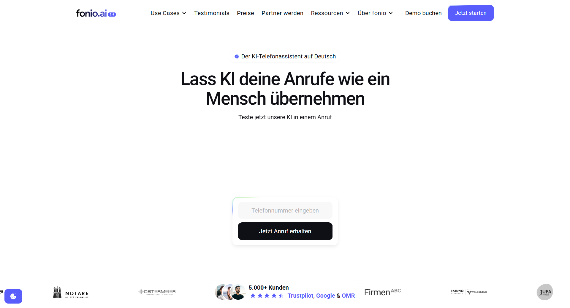 fonio.ai: Dein KI-Anrufbeantworter