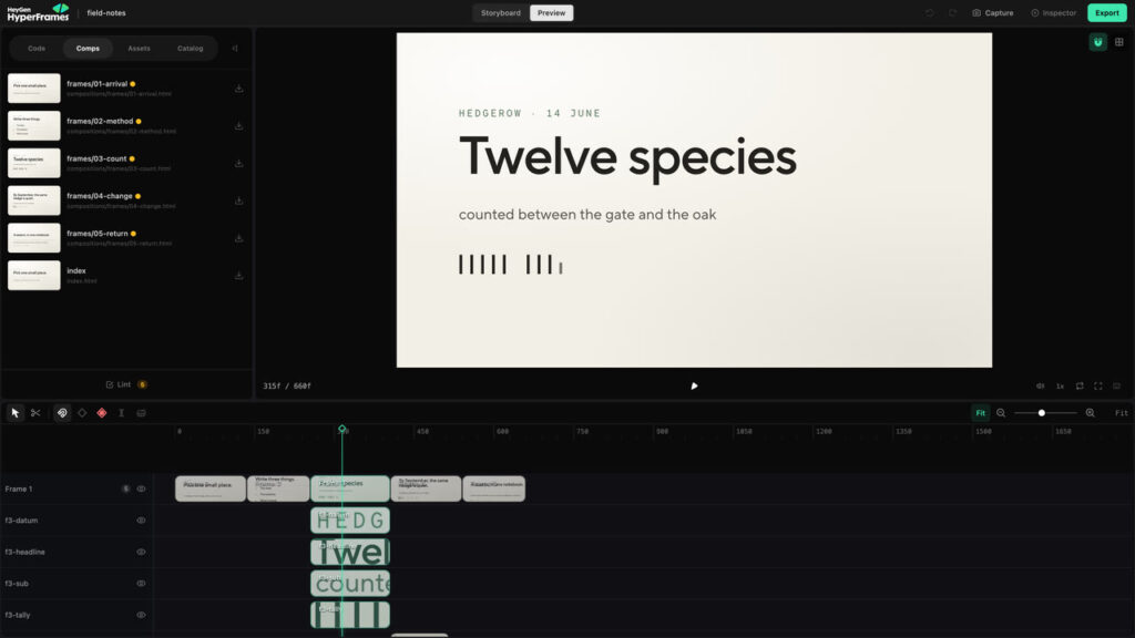 Screenshot HyperFrames